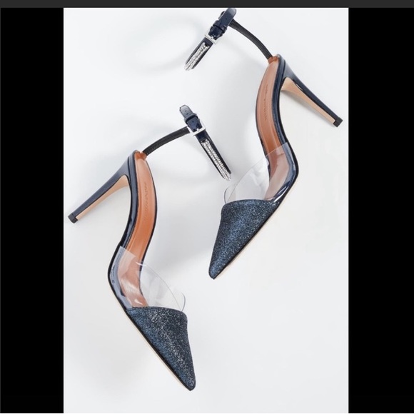 Self-portrait Mika crystal embellished sparkle glitter pointy toe heels - Picture 9 of 12